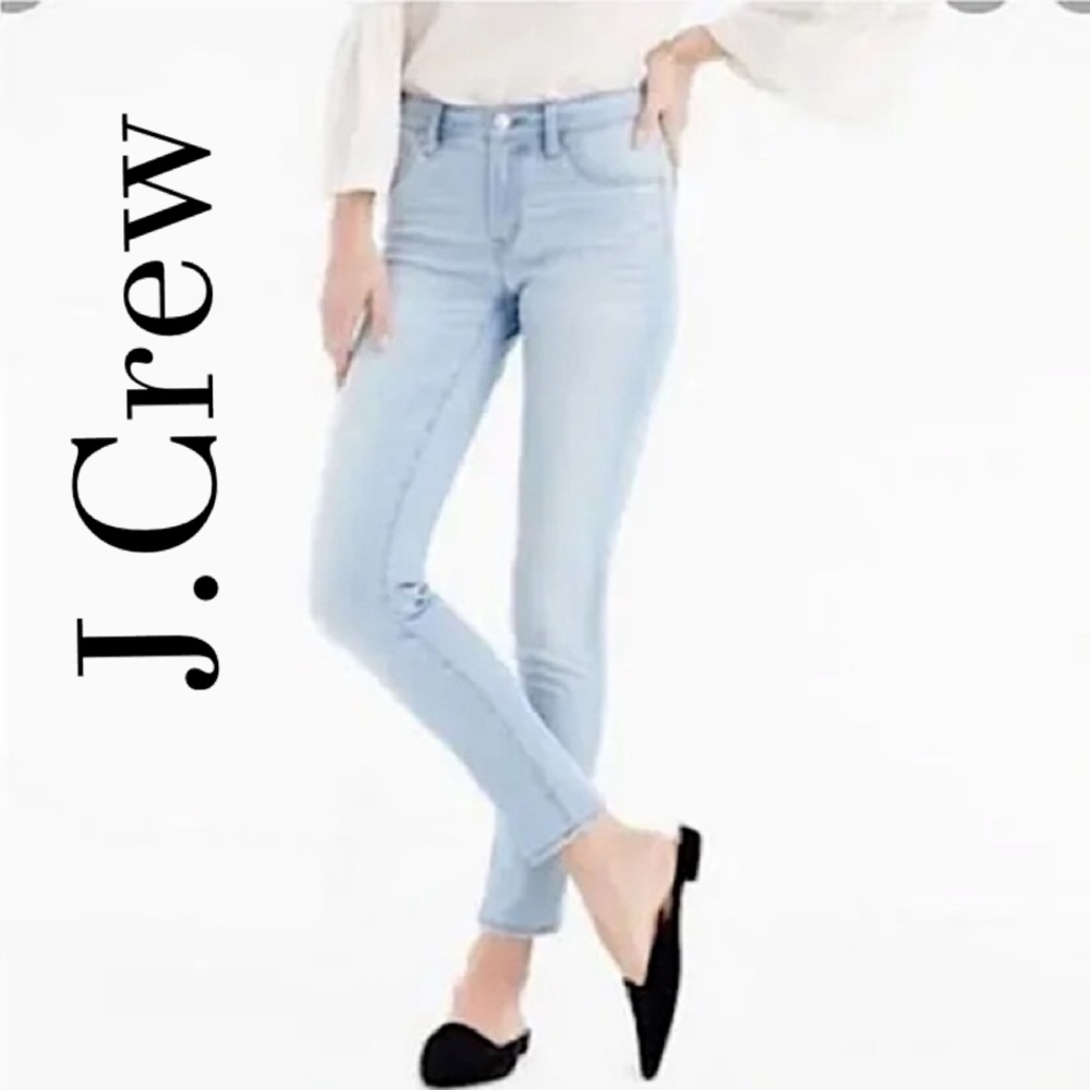J. Crew Toothpick 8” Light Powder Blue Skinny Jeans Size 26